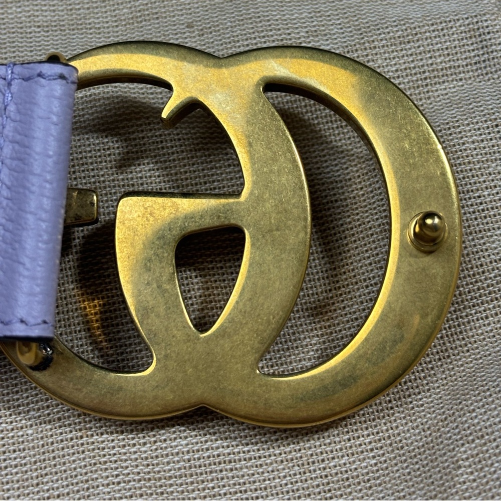 Gucci Women Size Marmont Jumbo GG Canvas Wide Belt - Picture 2 of 8
